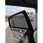 Markaflex 2 Pieces Car Sunshade Car Curtain Side Glass Curtain Anti Sunshade Fly Screen For In-Car Sunshade