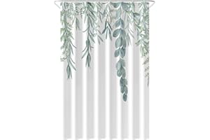 ‎LOTI LIVING Loti Living Zasłona prysznicowa 120 x 200 cm – odporna na pleśń i działanie wody - tkanina poliestrowa - z taśmą obciążającą - w zestawie z haczykami - Hanging plant