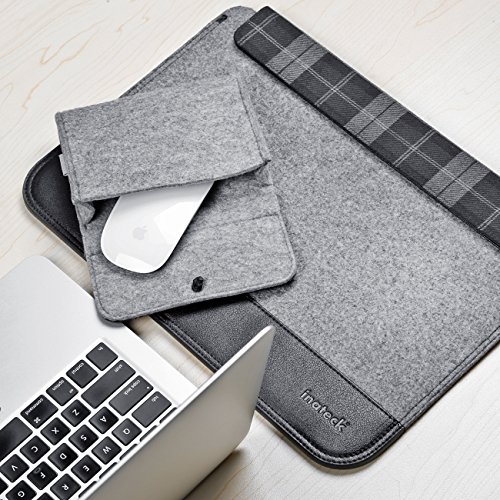 Inateck 13 3 Zoll Macbook Air Pro Retina Sleeve H  lle Ultrabook Laptop Tasche Speziell f  r 13 3  Apple Macbook Pro Retina und Macbook Air  Grau