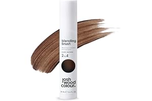 JOSH WOOD COLOUR Josh Wood Blending Brush (Dark Brown) - Grey Root Touch Up to Cover Regrowth in between Colouring - Instant Coverage - Temporary, WASHES OUT - Vegan (20ml)