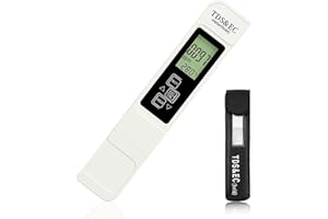 Fanxaolnes Testeur de Qualité de l'eau TDS Numérique 3 en 1, Testeur Eau Potable, Mesure de TDS, EC et Température, Précision Élevée, pour Piscines, Aquariums, Hydroponie et Plus