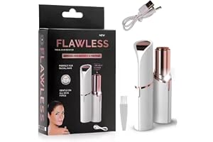 LinkyTune Pack of 1 Flawless Original Women s Painless Facial Hair Remover, Electric Face Hair Remover for Peach Fuzz, Upper Lip & Chin, Gentle Skin-Friendly Hair Removal Device