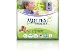 22 St. MOLTEX Nature No1 Ökowindeln BÄR Babywindeln XL Gr 6 (16-30 kg)