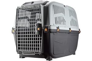 MPS SNC TRASPORTINO per Cane Gatto SKUDO IATA da Viaggio Trasporto Auto OMOLOGATO 92x63x70(h) cm