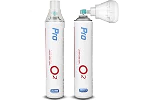 ‎MACLEAN Maclean PR-994 Tragbarer Sauerstoffinhalator 2x12L in der Dose o2 99,4% Universal Mundstück Inhalierbar (2-er Pack)