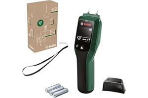 Bosch Humidimètre UniversalHumid (résultats précis grâce à la sélection du groupe de bois et aux témoins lumineux LED pour une interprétation facile, dans boîte carton pour e-commerce)