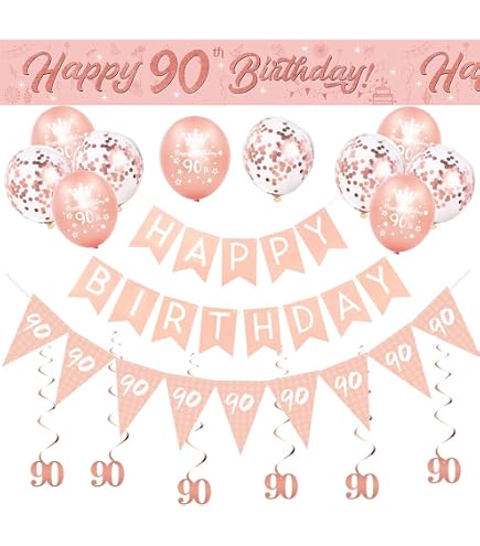 90. Geburtstag Set: Schärpe & Tiara – '90 & Fabulous', Das Perfekte Geschenk Für Frauen!