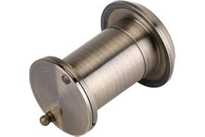 GOTOTOP 22 mm 220°HD wizjer do drzwi, szeroki kąt widzenia z wytrzymałą osłoną prywatności, miedziane szkło optyczne, akcesoria do drzwi antykradzieżowych (brązowy)