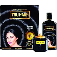 TRU HAIR Herbal Hair Oil 110ml with Tru Heater to Warm the Hair Oil