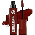 Colors Queen Totally Matte Liquid Lipstick | Intense Color Payoff, Lightweight & Comfortable, One Swipe Application | Long Lasting, Non Transfer Liquid Lipstick for Women (09 - Sexy Coco, 7.5g)
