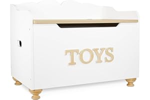 Le Toy Van - Kids Toy Box - Storage Box for Kids Toys White Wooden Toy Box - Wooden Box - Storage Box with Lid for Toddler Toys - Wooden Toy Chest - Age 3 Years +