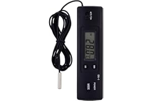 Yosoo LCD Digital Temperature Meter Thermometer with Liquid Crystals Humidity Measuring Sensor for Refrigerator Fish Tank Air Conditioner