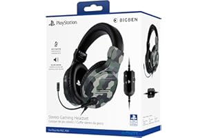 BIG BEN Casque Gaming Filaire stéréo,Officiel PlayStation PS4 PS5