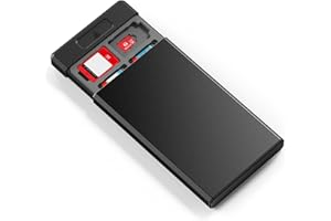 HEIYING Switch Game Card Case for Nintendo Switch 2 / OLED / Lite Games Cards, Metal Game Storage Holder with 20 Games Card Slots and 20 Micro SD Cards Slots