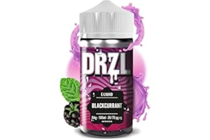 100ml Vape Juice | Blackcurrant Vape Liquid | E Liquid | Suitable for Vape Kits | E Cig | 70/30 E Liquid with No Nicotine | Nicotine Free | E Juice | 0mg | Short Fill (by DRZL E Liquid)