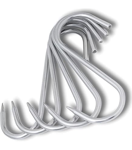 25 Ganci A S In Ferro Zincato - 9 Mm Diametro, 30 Mm Lunghezza, Per Teloni E Fai Da Te - Foto 11