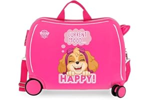 LA PATRULLA CANINA Paw Patrol Playful Kinder-Koffer Rosa 50x39x20 cms Hartschalen ABS Kombinationsschloss 38L 2,1kgs 4 Räder Handgepäck
