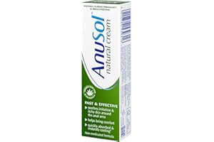 Anusol Natural Cream - 30g Cream with Natural Ingredients - Relieves Anal Itching & Discomfort - Suitable For Pregnancy & Breastfeeding - Non Medicated, Quick Cooling External Relief - Vegan Friendly