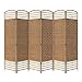 Produktbild Yahee Raumteiler Paravent Trennwand Sichtschutz Wand Spanische Wand (Beige, 6 tlg.)