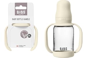 Bibs Poignée de biberon - Prise en main facile et confortable - Surface antidérapante - Sans BPA - Passe au lave-vaisselle - Accessoires pour biberons Bibs - À partir de 6 mois - Ivoire