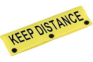 LEVLO Lustige Hundeleinen-Hülle, Abstand halten, für Haustiere, Geburtstagsgeschenk für Haustiere (Abstand halten, YE Hülse)