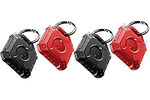 ONEONTA 4er Pack Airtag Anhänger - Airtag Schlüsselanhänger - Airtag Hülle Wasserdicht - Air Tages Anhänger für Apple - Airtag Halter Hund, Robust TPU, 2er Pack Schwarz+2er Pack Rot
