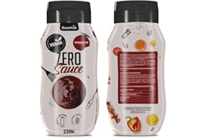 Quamtrax Nutrition - Salsa Gourmet Zero 0% Calorías - 330ml - Sabor auténtico, sin grasas y ligera (330, Barbacoa)