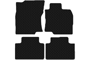 Carsio Black Rubber Tailored Car Floor Mats To fit Nissan X-Trail 2014+ 3mm 4pc Set