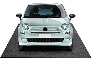 Kistrba Eindämmungsmatte 7'9" x 16' Garagenbodenmatten, Garagenmatte Auto wasserdichte Hochleistungsmatten für Autos zum Schutz vor Regen, Schnee und Schlamm, Zum Beispiel für FIAT 500