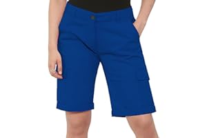 NOROZE Womens Shorts – Ladies Knee Length Chino Style – Women’s Cargo Summer with Pockets – Lightweight Long Stretch Bermuda for Women UK – Casual Fit – Sizes 8 to 20