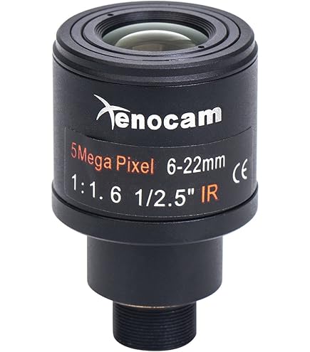 Uxcell 16mm 720p CCTV Camera Lens - M12 Thread, F2.0, Wide Angle, For IP Security Cameras