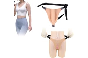 Tex-Eorey Mäns Camel Toe Control Transgender Silikon Trosa Dold Gaff Thong Trosor Kan penetreras För Crossdressers Drag Queen