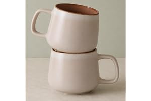 Ava Nord Stor Kaffemuggar i Stengods | Set om 2 | 600 ml