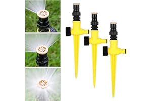 NEW-YIJUNSHUN Garden Sprinkler, 8PCS 360° Lawn Sprinkler Garden Grass Automatic Watering Spray Irrigation System, Adjustable Lawn Water Sprinkler for Watering Lawn Plants Flowers Veggies Grass Lawn Plants