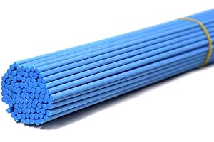 Ougual 100 Piezas Varillas difusoras de Fibra, Varillas difusoras de Aceite Esencial de habitación para Fragancia de Aroma (Azul Hielo, 25cm*3mm)
