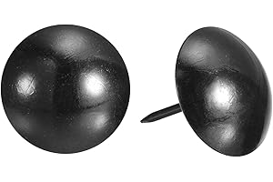 sourcing map Upholstery Tacks Nail Pins Furniture, 30Pcs 25x28.5mm Thumb Tack Pins Assortment Kit Carbon Steel for Home Sofa DIY Decorative Nail Heads Nails, Black