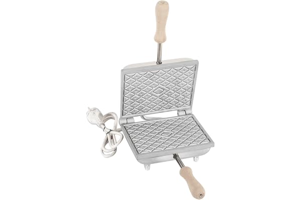 CBE elettrodomestici 5010100 CR ferratelle Boîte à biscuits rectangulaire, 600 W, chromé