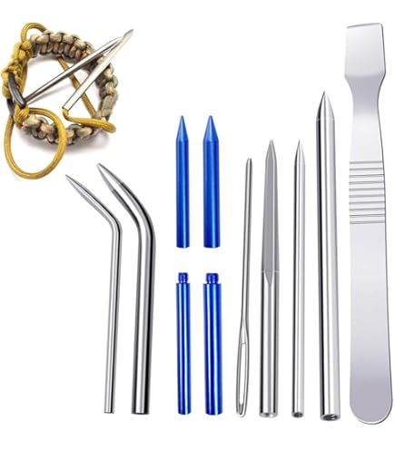 6 Pezzi Aghi Per Cucire Paracord Con Set Di Strumenti Per - Foto 8