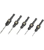 Snappy TCT Adjustable Countersink Set – 5 Piece With Hex Shafts – Trend Compatible – SNAP/CSTC/SET