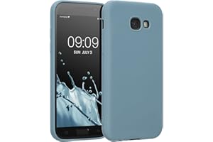 kwmobile Funda para Samsung Galaxy A5 (2017) Carcasa - Ultrafina de TPU y Silicona con Bordes elevados anticaídas - Noche ártica