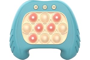 LOHOOM Push it Game Controller, Sensory Fidget Toys For Kids Bubble Sensory Fidget Toy Puzzle Game Electronic Whack Mole Game Fidget Controller Montessori Toys Puzzle Kids Holiday Toy Gift (blue)