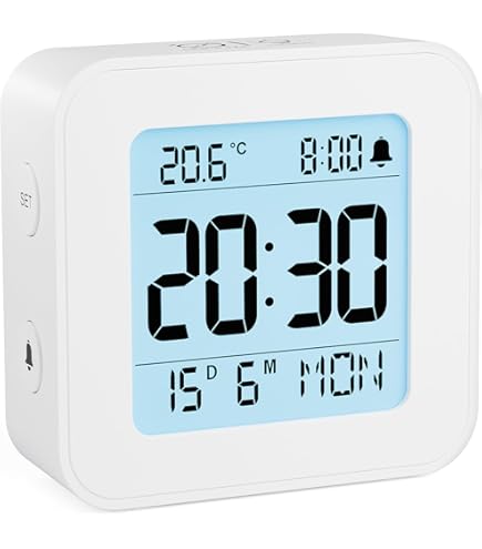 Réveil De Voyage Carré Seiko Clocks Blanc