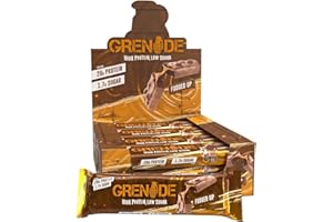 Grenade Barra de Proteína Baja en Azúcar - Sabor Fudged Up, 12 x 60 g (El embalaje puede variar)