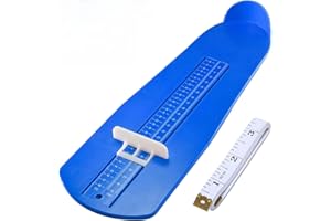 QHFlashbuy Foot Gauge, Shoe Size Measure, Shoe Size Measurement, Shoe Sizes, Foot Knife with 1 Tape Feet, Children Adult Shoe Measuring Device for EUR UK Shoe Measuring Device