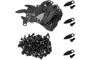 MroMax 100 bottoni girevoli per cornici in metallo, clip di supporto per cornici portafoto da 1,7 cm, a forma di goccia, con viti, per appendere immagini, foto, disegni e poster, tipo 4 (nero)