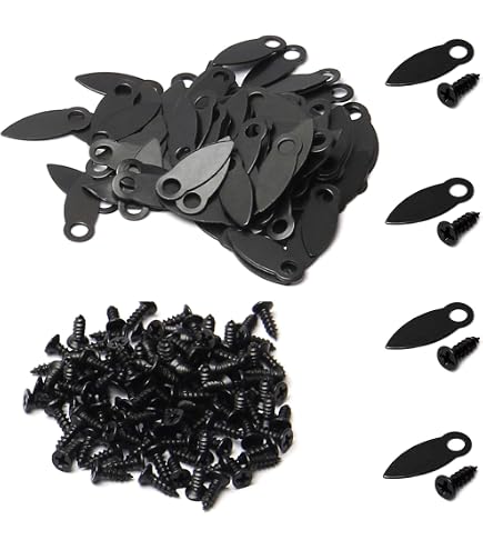 50 Bilderrahmen-Rückwand-Clips Mit Schrauben – Schwarz, PP-Material, Einfach Zu Montieren