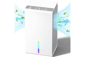 DKLECHUI Dehumidifiers for Home, 1500ml Dehumidifier for Bedroom with Water Full Protection, Auto Defrost Function, Dehumidifiers for Drying Clothes Portable Ultra Quiet Dehumidifier for Bathroom, Wardrobe, RV