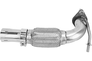 HEADERBS Car Catalytic Converter, Exhaust Flex Pipe Stainless Steel Manifold Catalytic Converter for Fiesta 1.0 Ecoboost MK7 MK7.5 2008 2009 2010 2011 2012 2013 2014 2015 2016