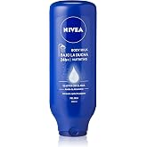 NIVEA Under the Shower Body Milk Nourishing (1 x 400ml) Moisturizing Shower Milk Skin Conditioner with Almond Oil for Dry Ski