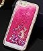 Samidy Iphone 6 Case, Iphone 6s Case, Luxury Bling Glitter Sparkle Hybrid Bumper Case with Liquid Infused with Glitter and Stars for Iphone 6/iphone 6s with a Screen Protector (Pink)